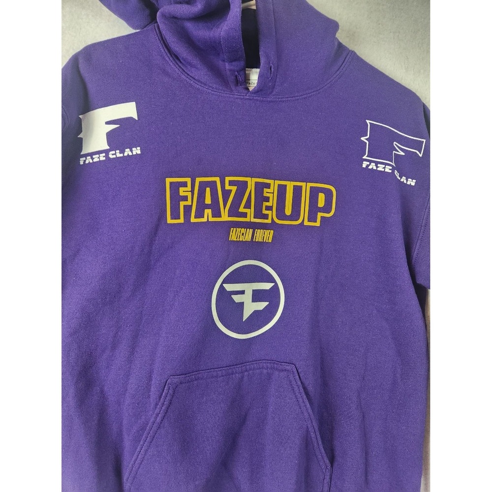 FaZe Clan Faze‎ Up Purple Hoodie Sweatshirt Size S - Picture 5 of 14